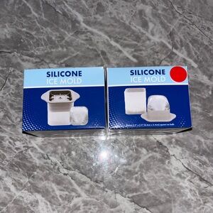 (2 Pack) Large Silicone Ice Cube Mold 2.5 Inches